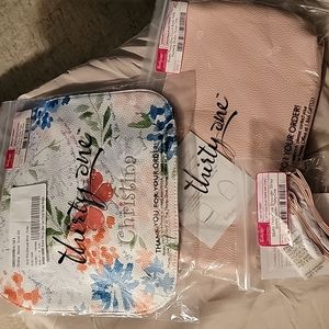 Thirty-one personalized "Christina" clutch. Rose Blush Petal